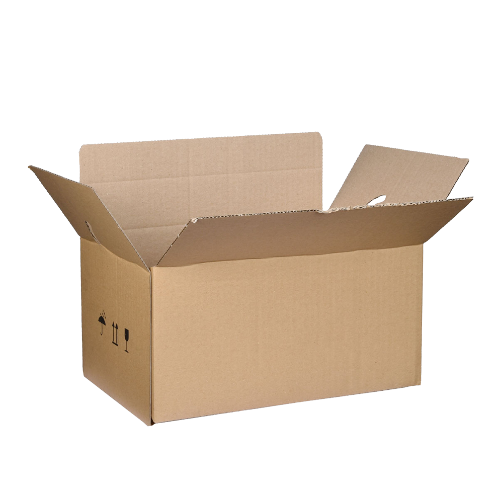 Wellpapp-Faltbodenschachtel (Speedbox II) - 284mm x 184mm x 137mm - fefco 0701 - Q.1.2